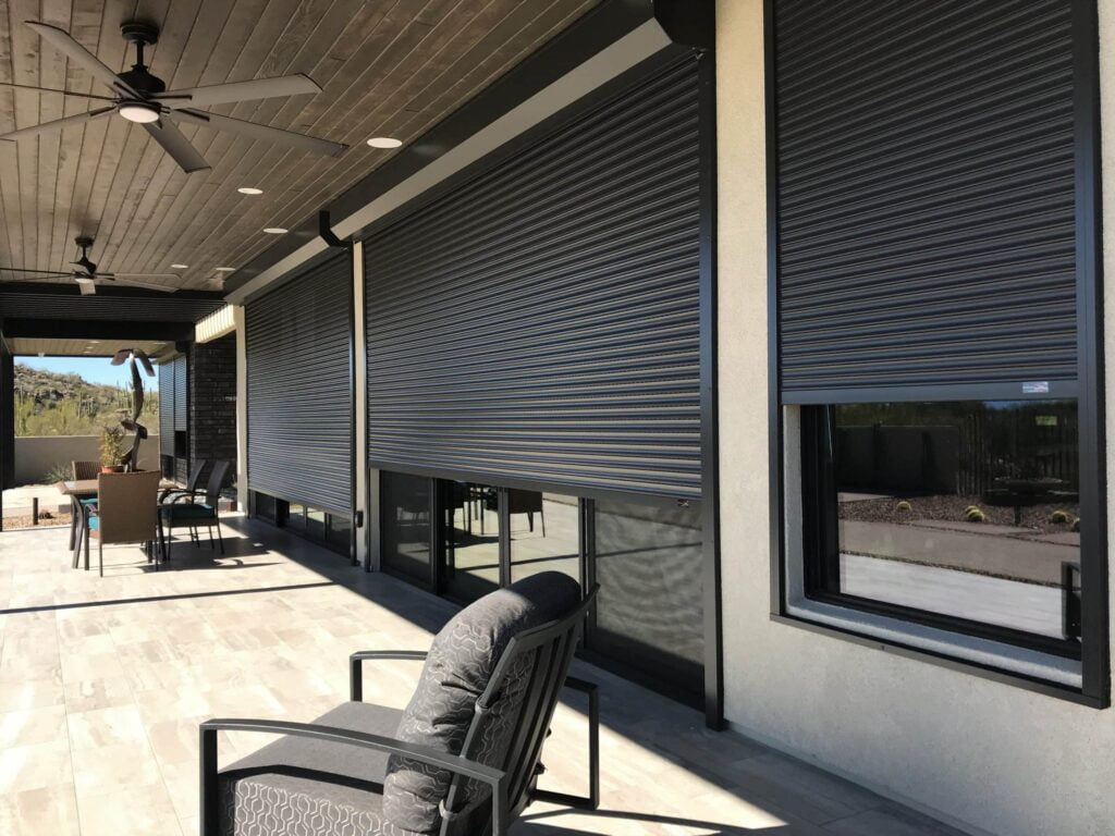 Exterior Motorized Rolling Shutters from VIP Shutters